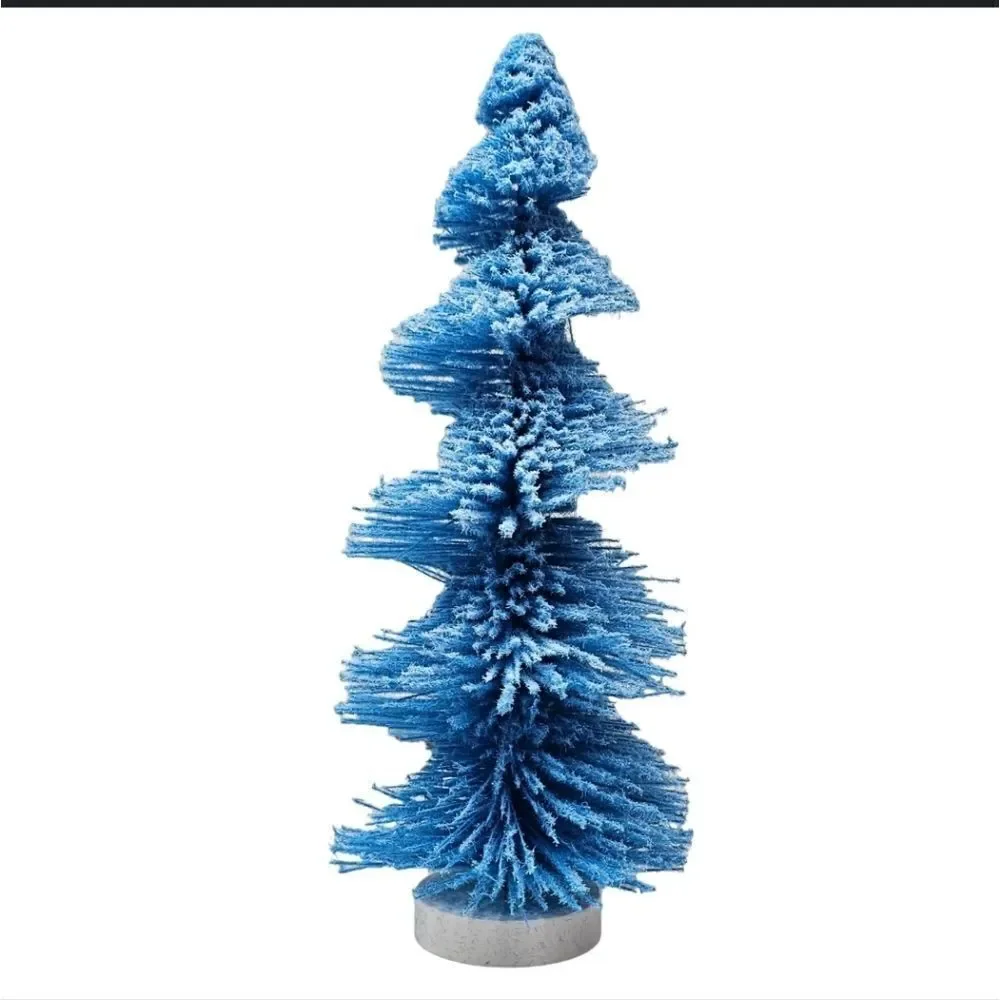 Set of two Pink Blue Christmas Spiral 12